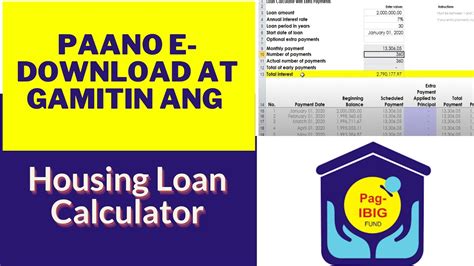 pag ibig home loan calculator|FAQs .